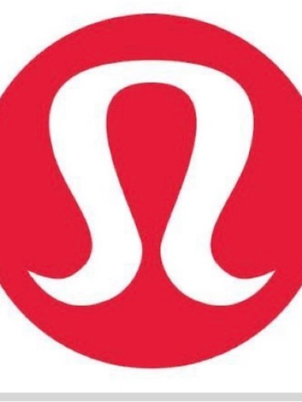 lululemon athletica Red and White Logo Graphic